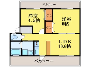 コォーリングマンションの物件間取画像